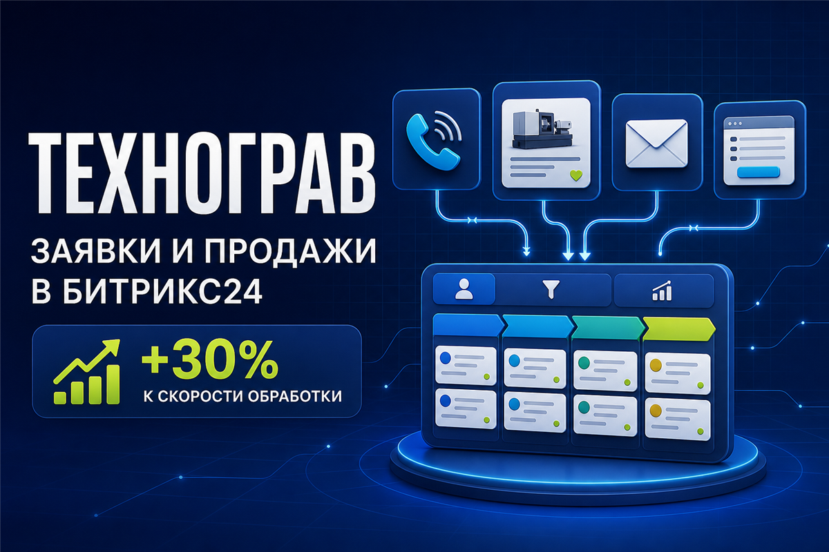Автоматизация заявок и продаж в Битрикс24 для «Технограв»
