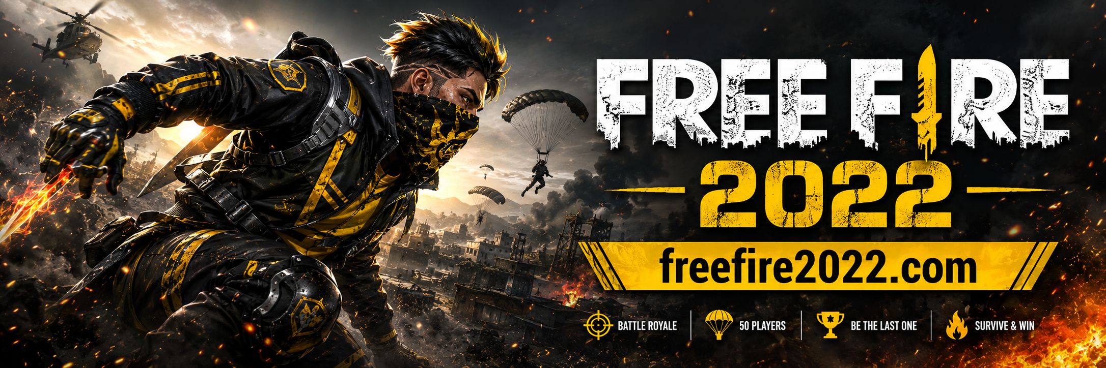 Free Fire 2022 Gaming Website Development, SEO & Content Optimization