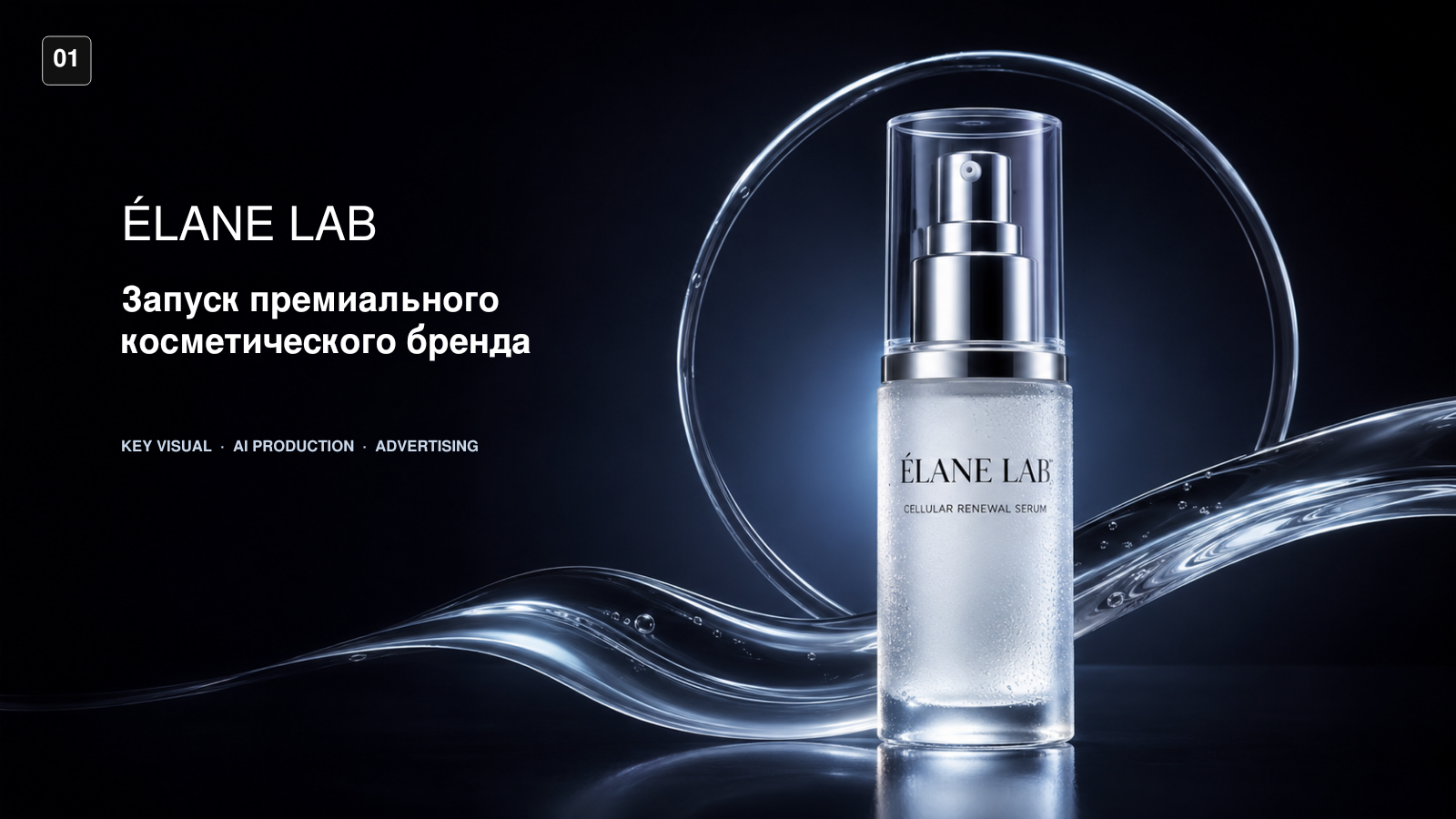 ÉLANE LAB — рекламная кампания премиального косметического бренда