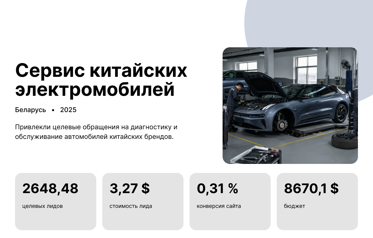 Сервис китайских электромобилей