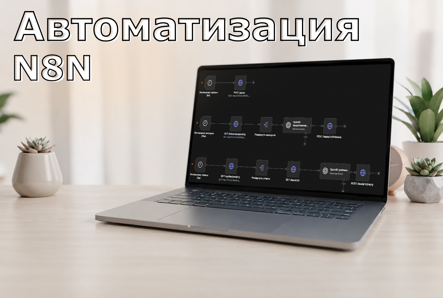 Автоматизация холодных рассылок n8n