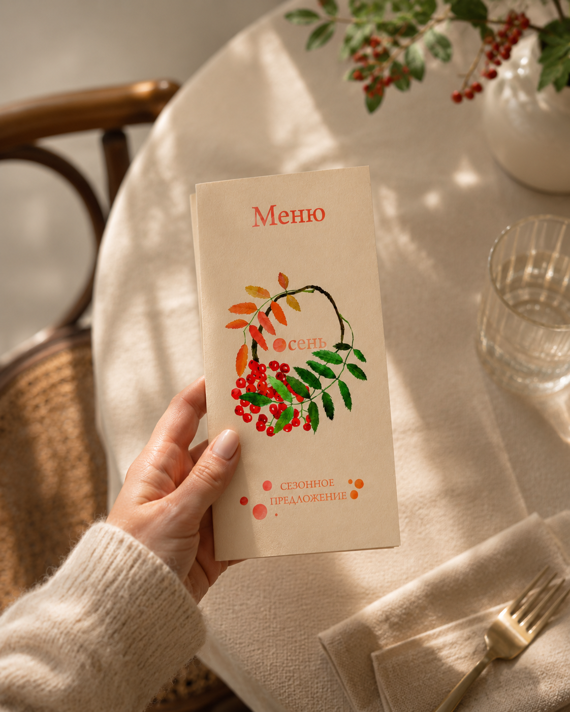 Сезонное меню для ресторана