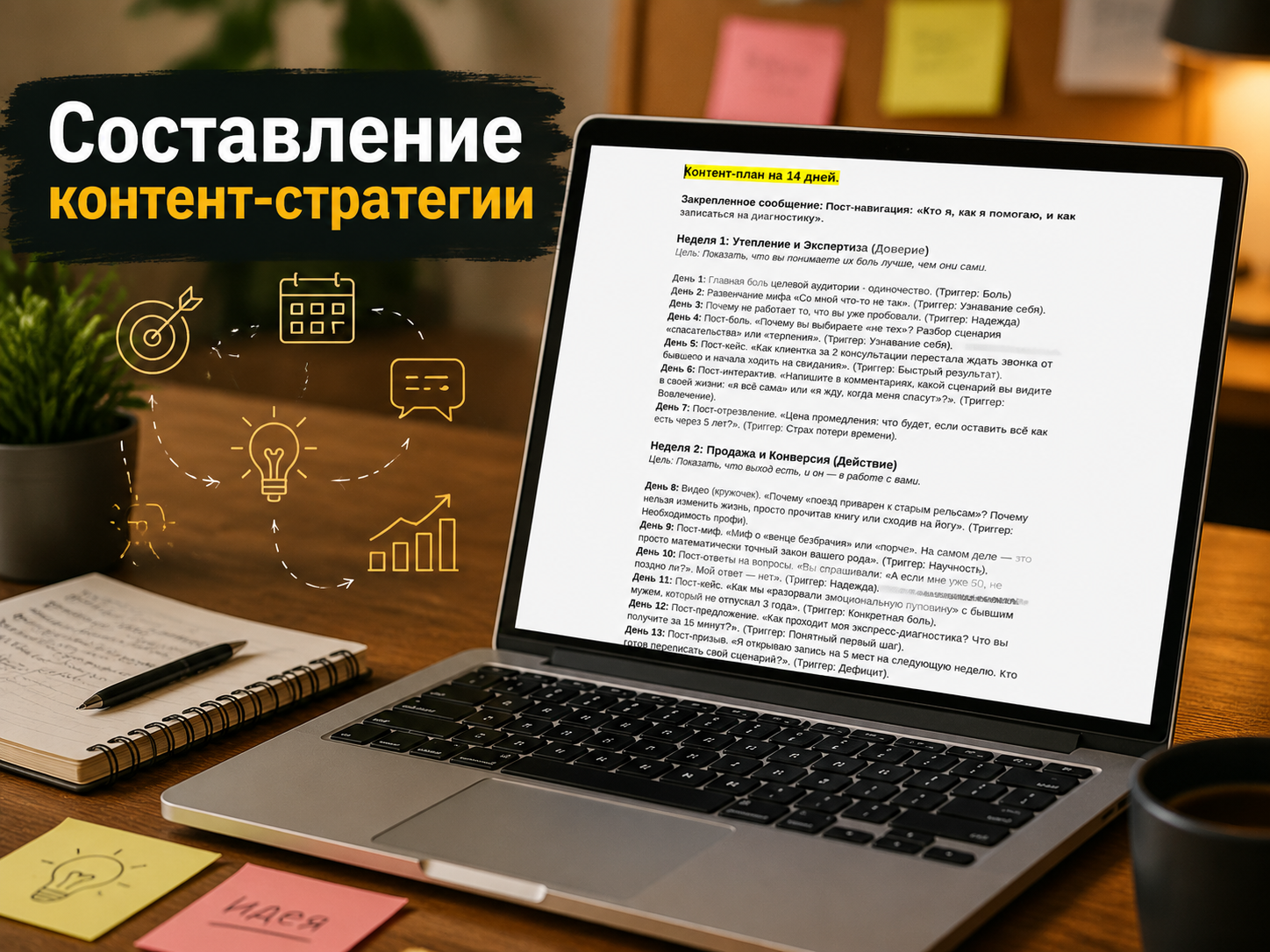 Контент-стратегия и посты для канала психолога