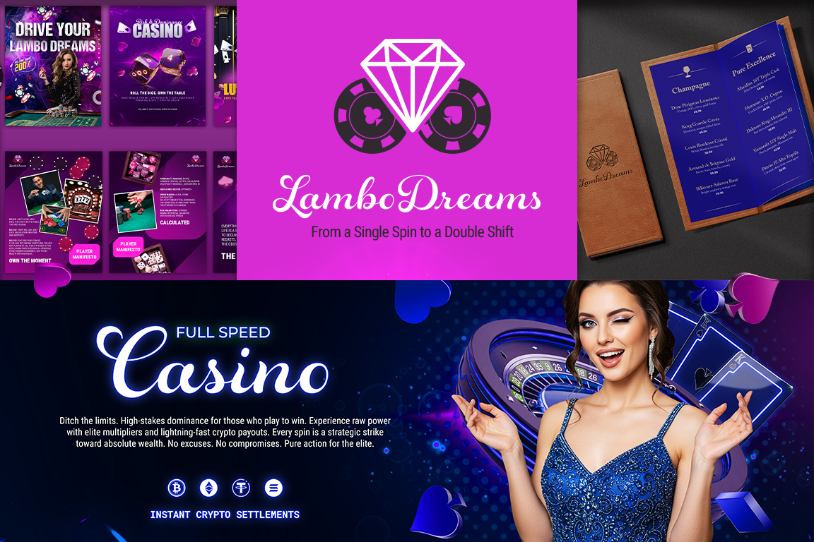 Брендинг премиального казино-комплекса «Lambo Dreams»