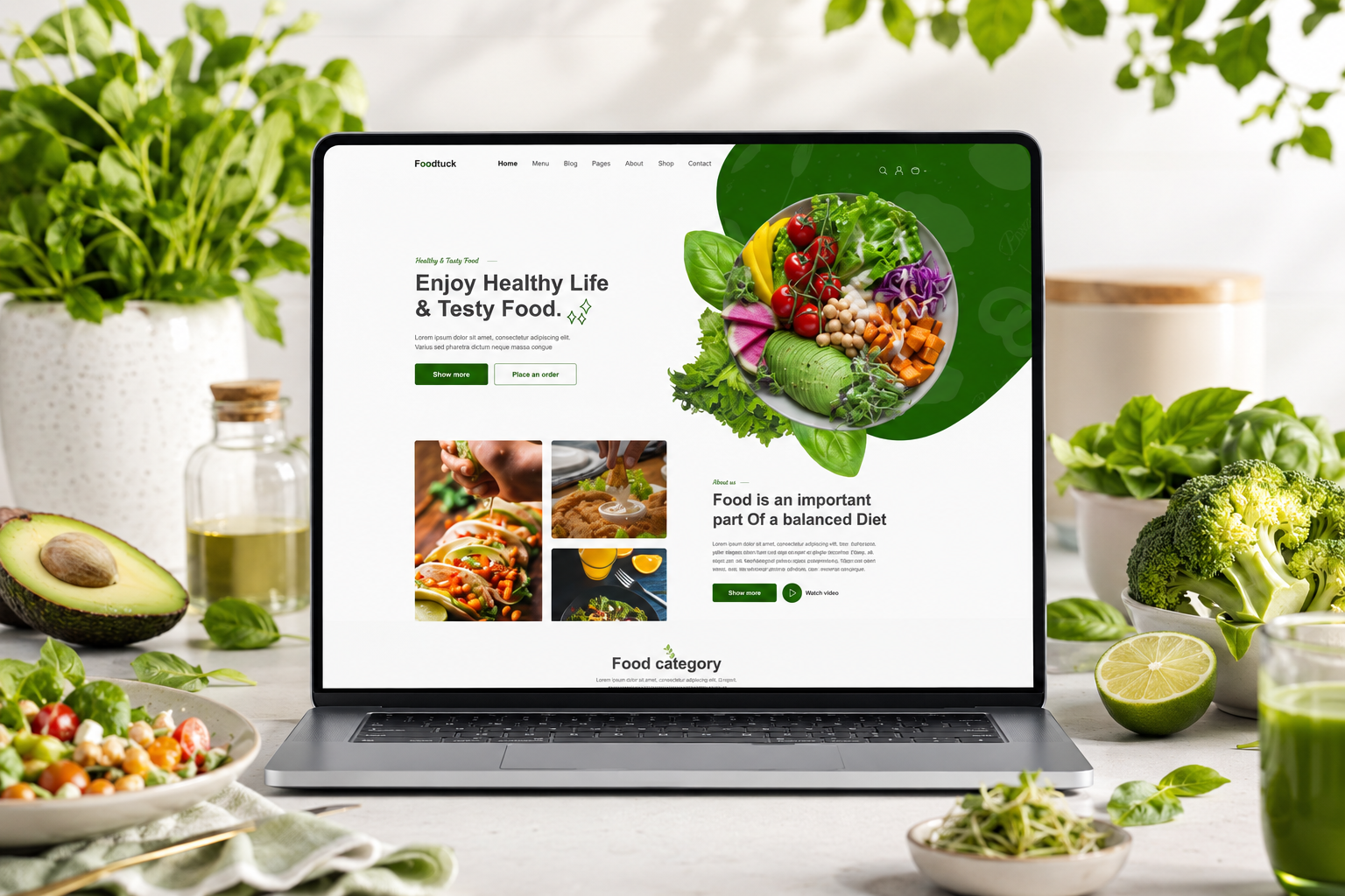 Разработка сайта для «Foodtuck»
