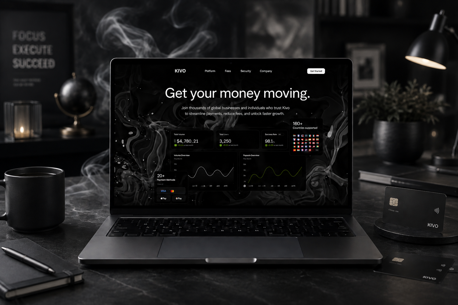 Разработка лендинга KIVO Pay