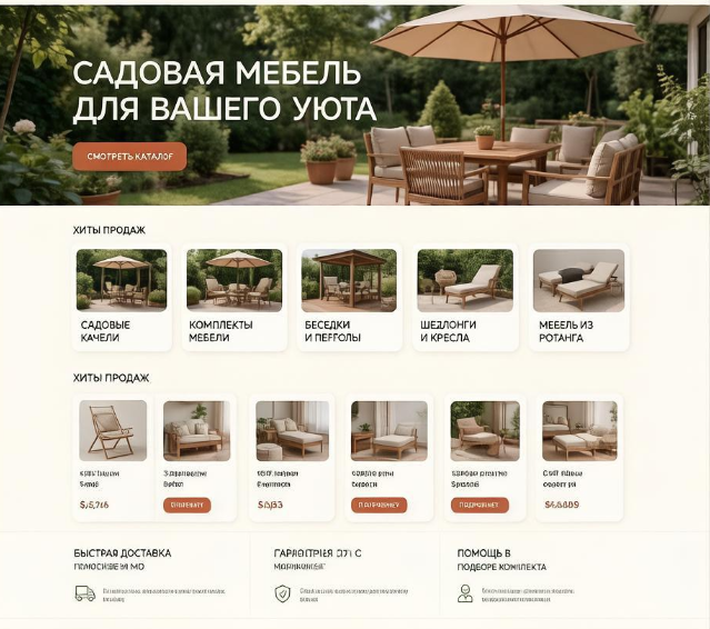 SEO интернет-магазина садовой мебели