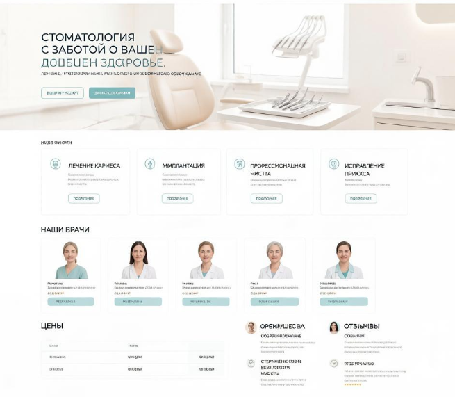 SEO сайта клиники стоматологии