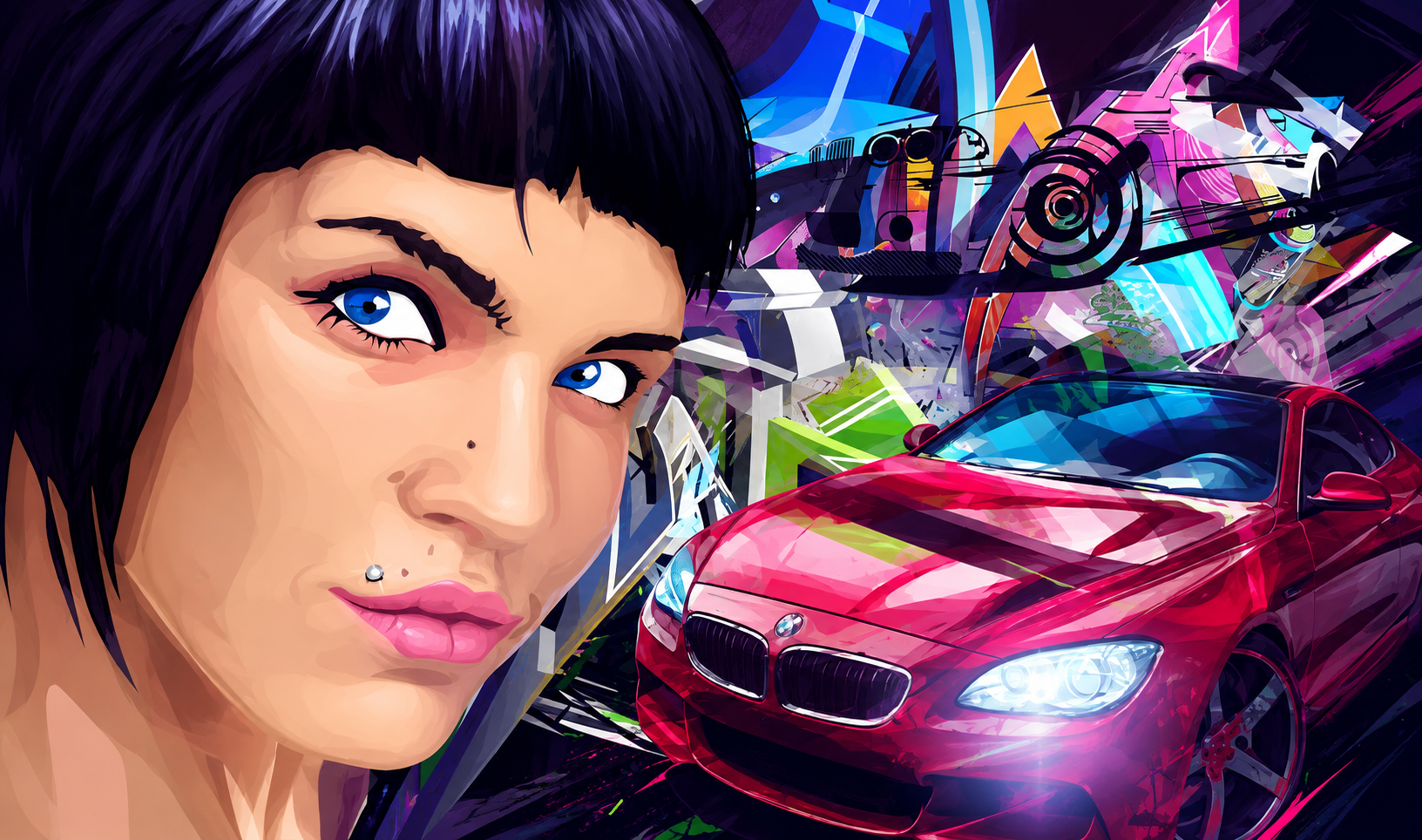 Портрет под заказ в стиле Street Art / Digital Art  — digital-иллюстрация в векторном стиле