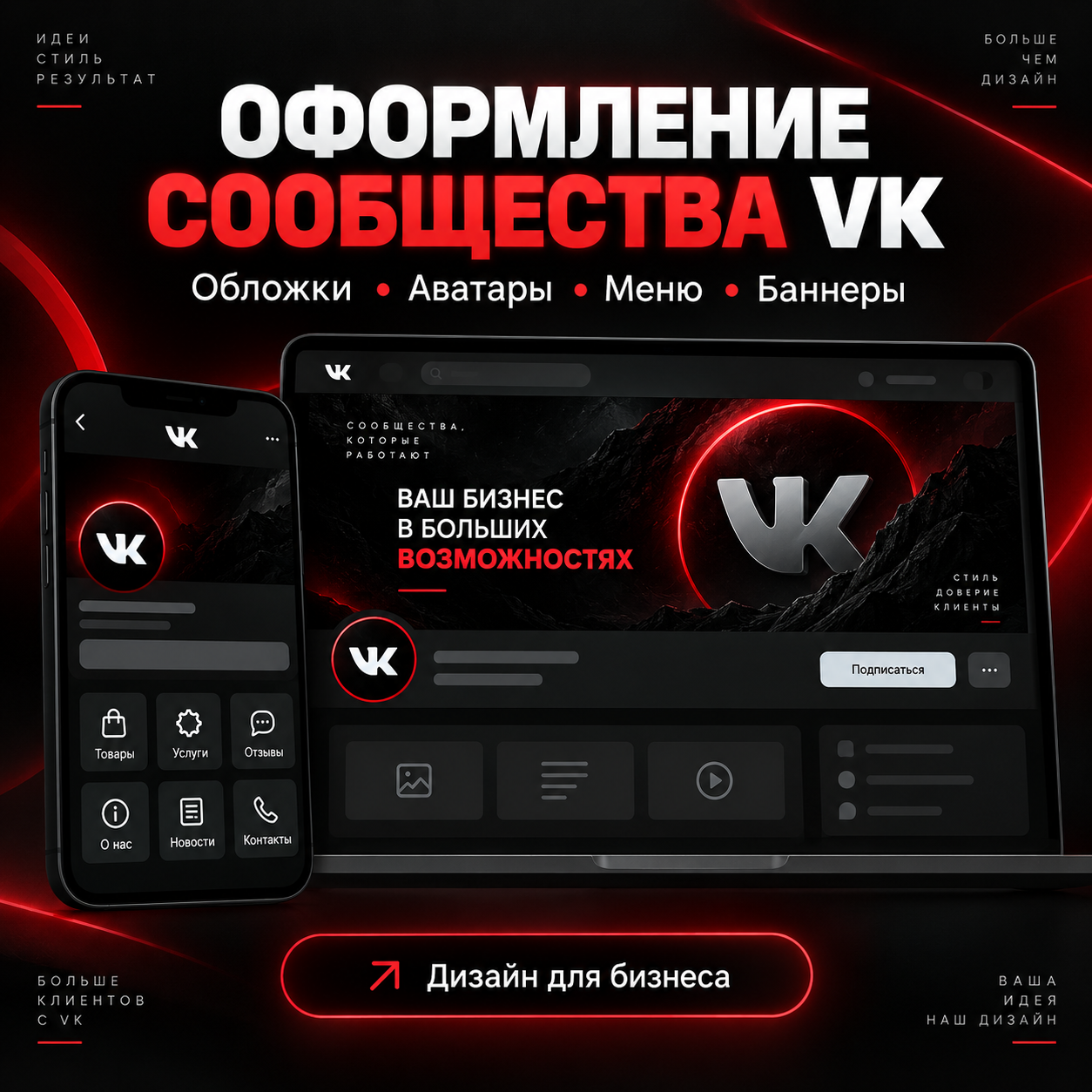 Оформление сообществ в вконтакте