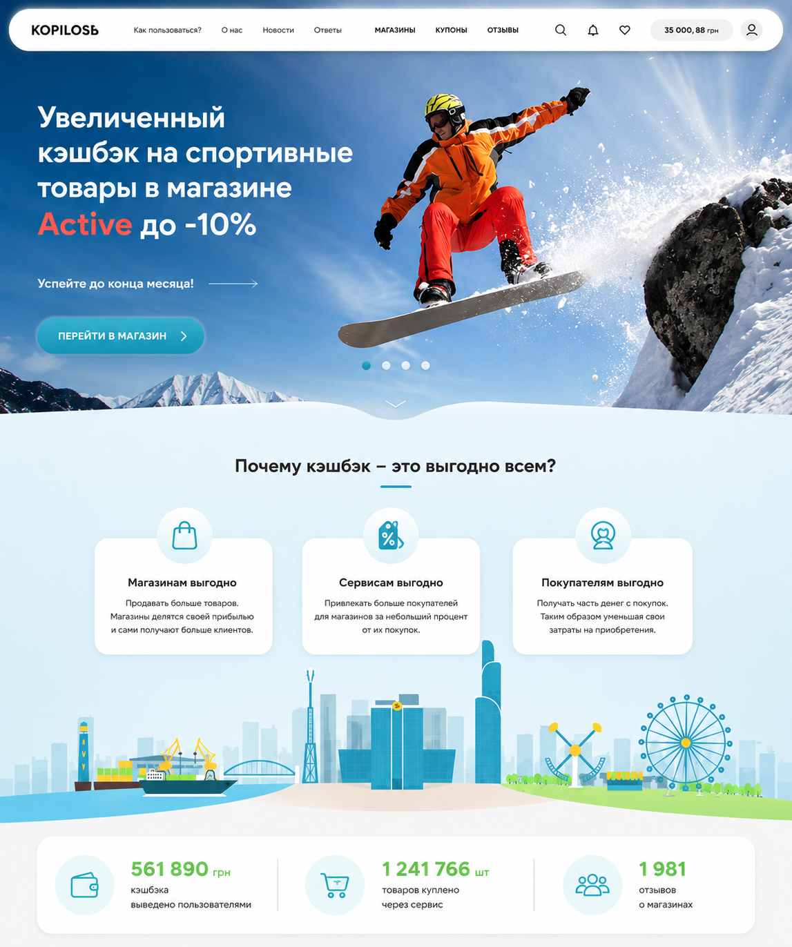 Разработка сайта для интернет магазина