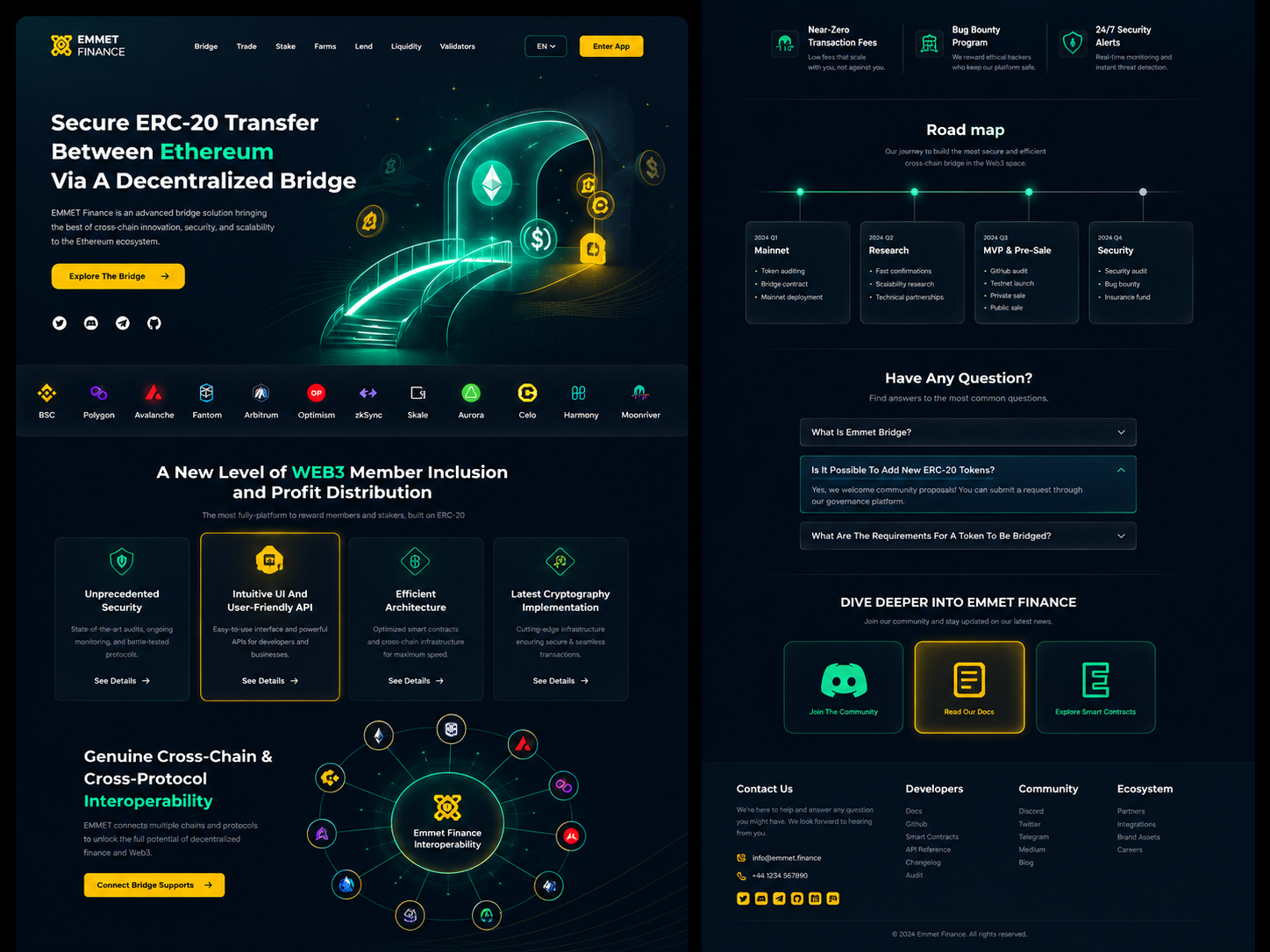 Разработка лендинга для крипто-компании