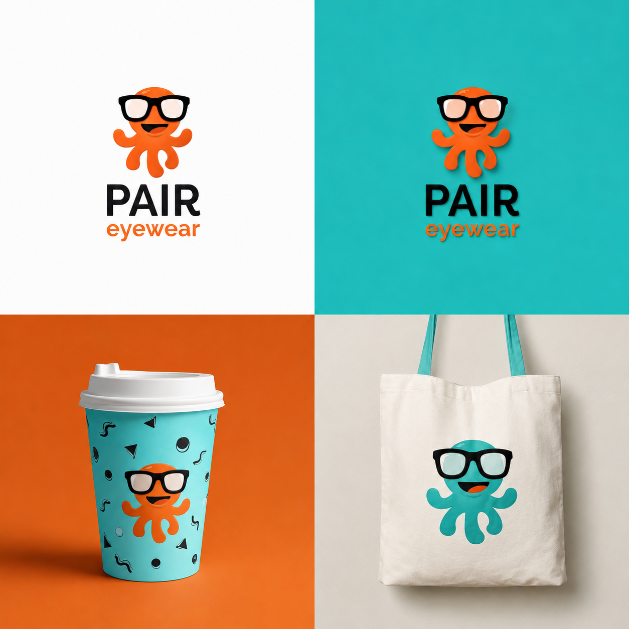 Разработка дизайна логотипа для детский очков