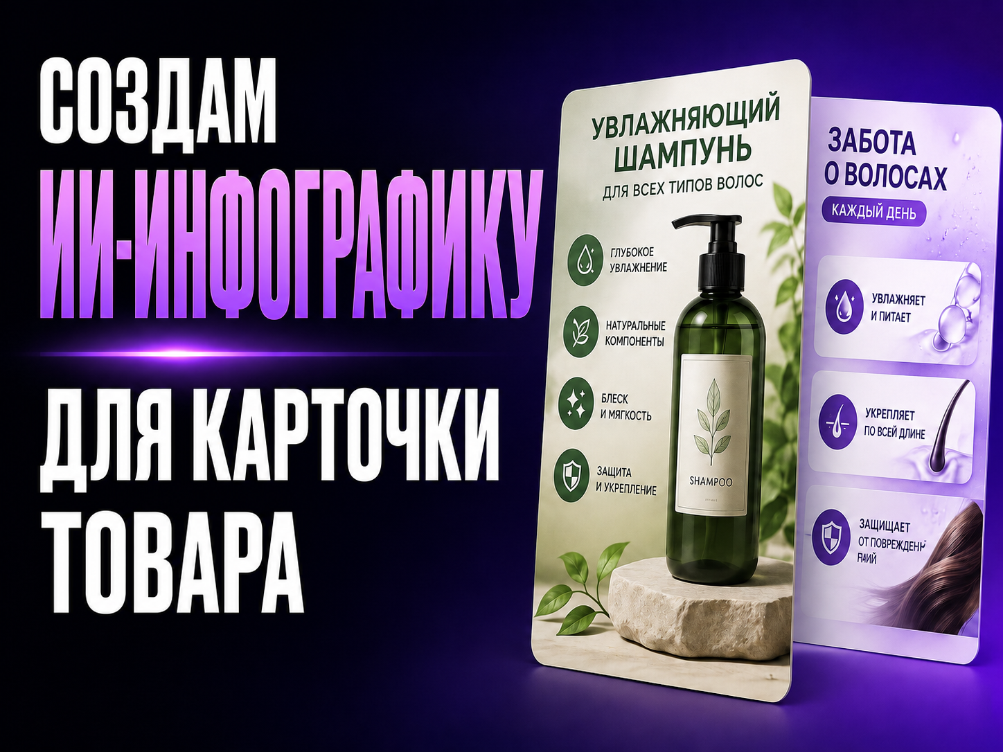 Карточки товаров и инфографика для маркетплейсов