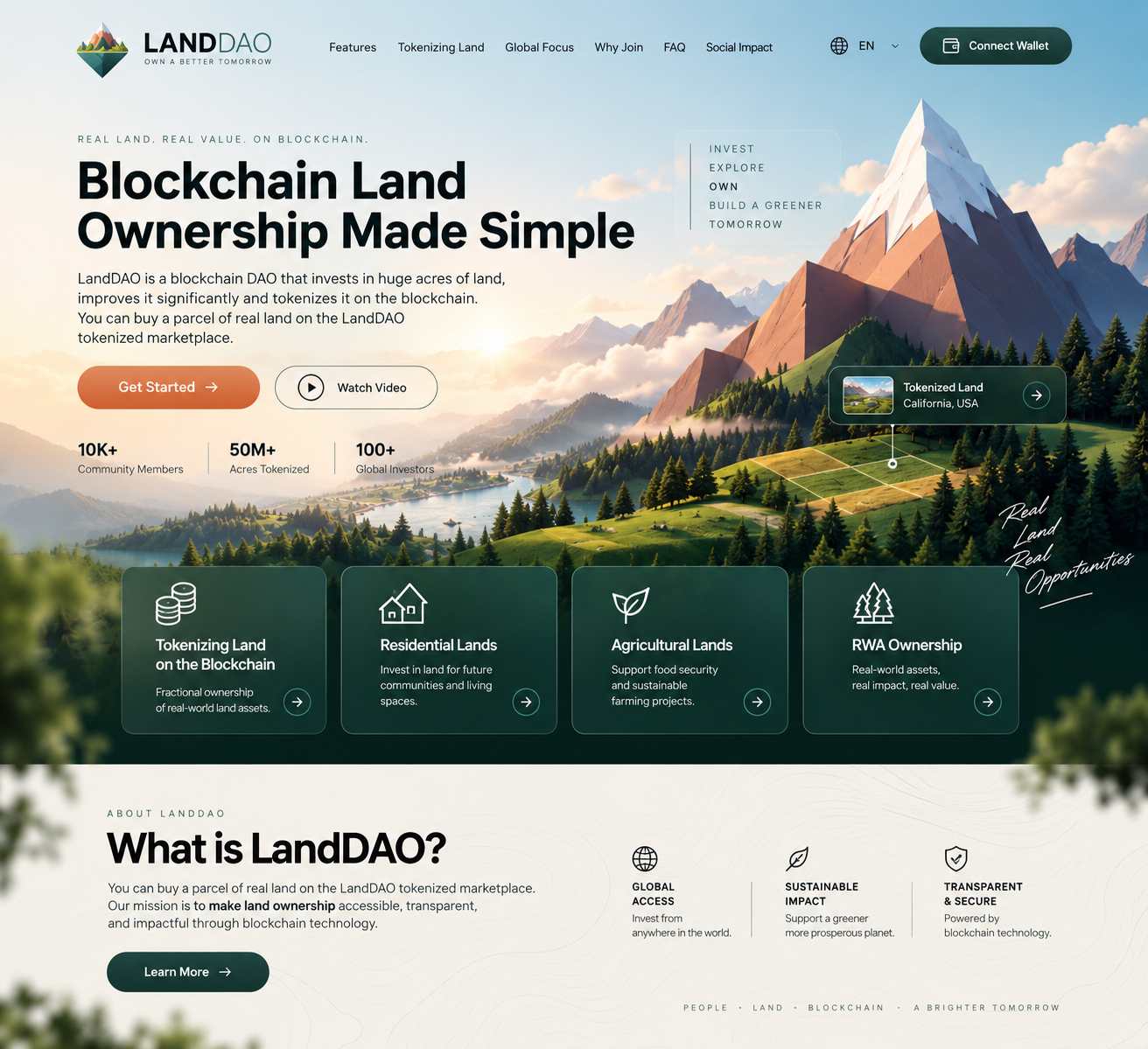 Разработка дизайна сайта для Крипто проекта