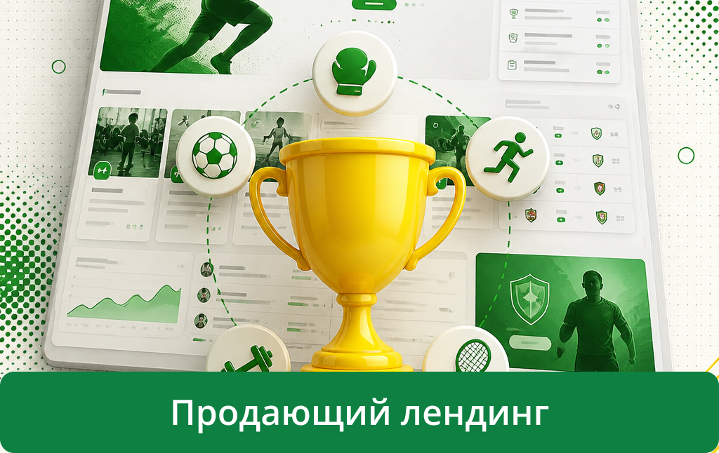 Серия лендингов для сферы спорта
