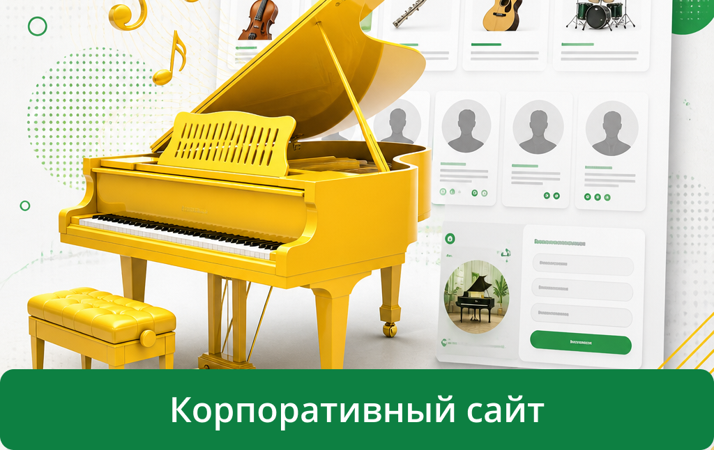 Корпоративный сайт. Музыкальная школа.