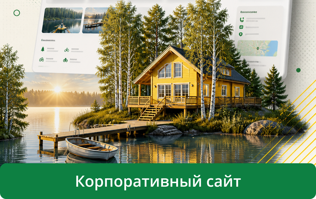 Сайт для базы отдыха. Серебряный бор.