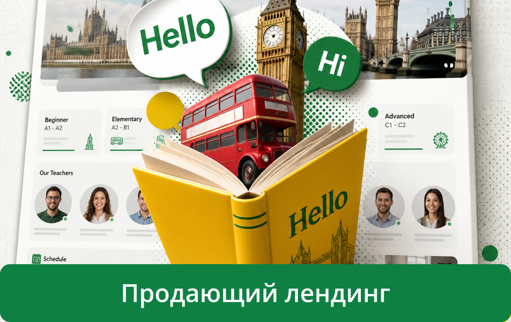 Лендинг. Школа английского языка.