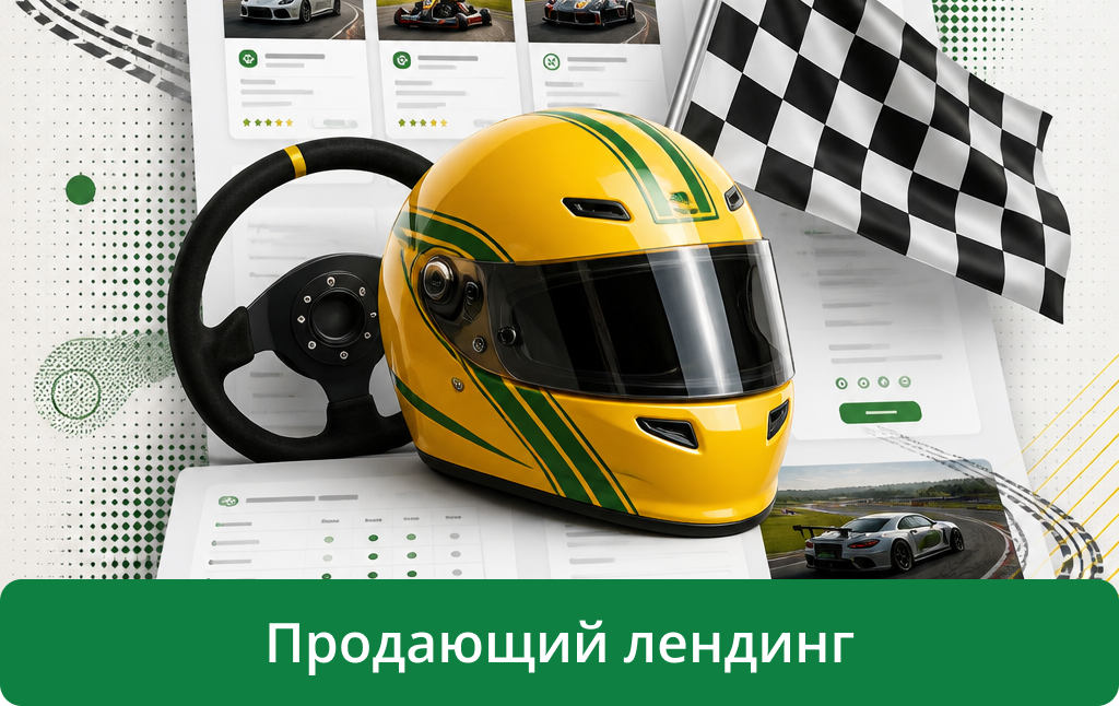 Лендинг. Школа спортивного вождения.