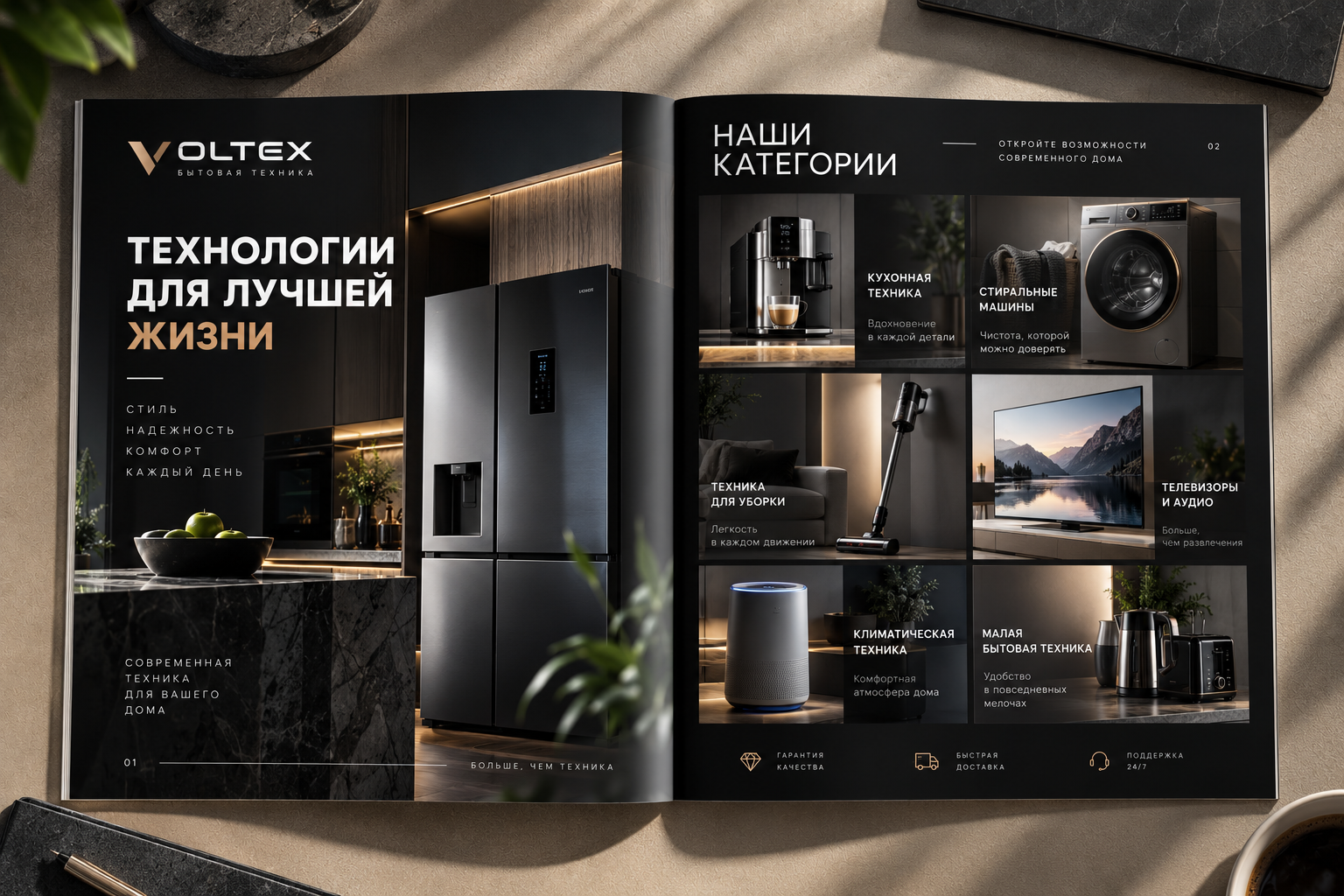 Разработка дизайна каталога для техники