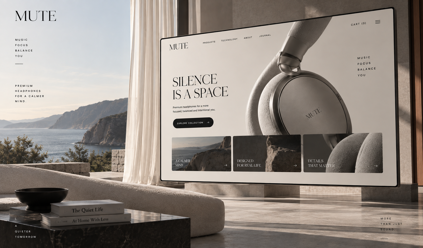 MUTE — Branding & Web Design Concept