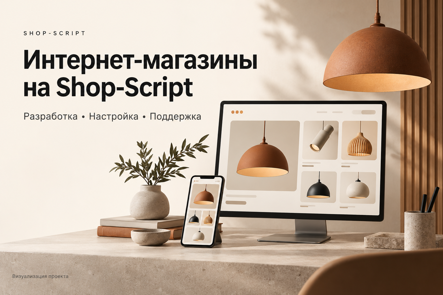 Разработка и сопровождение интернет-магазинов освещения на Webasyst Shop-Script