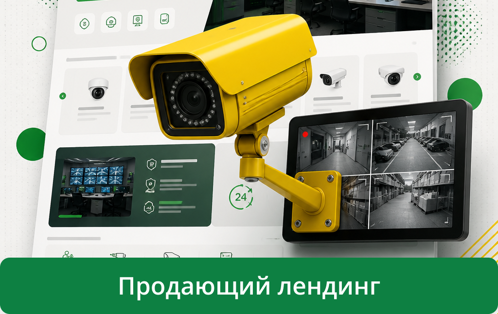 Лендинг. Видеонаблюдение.