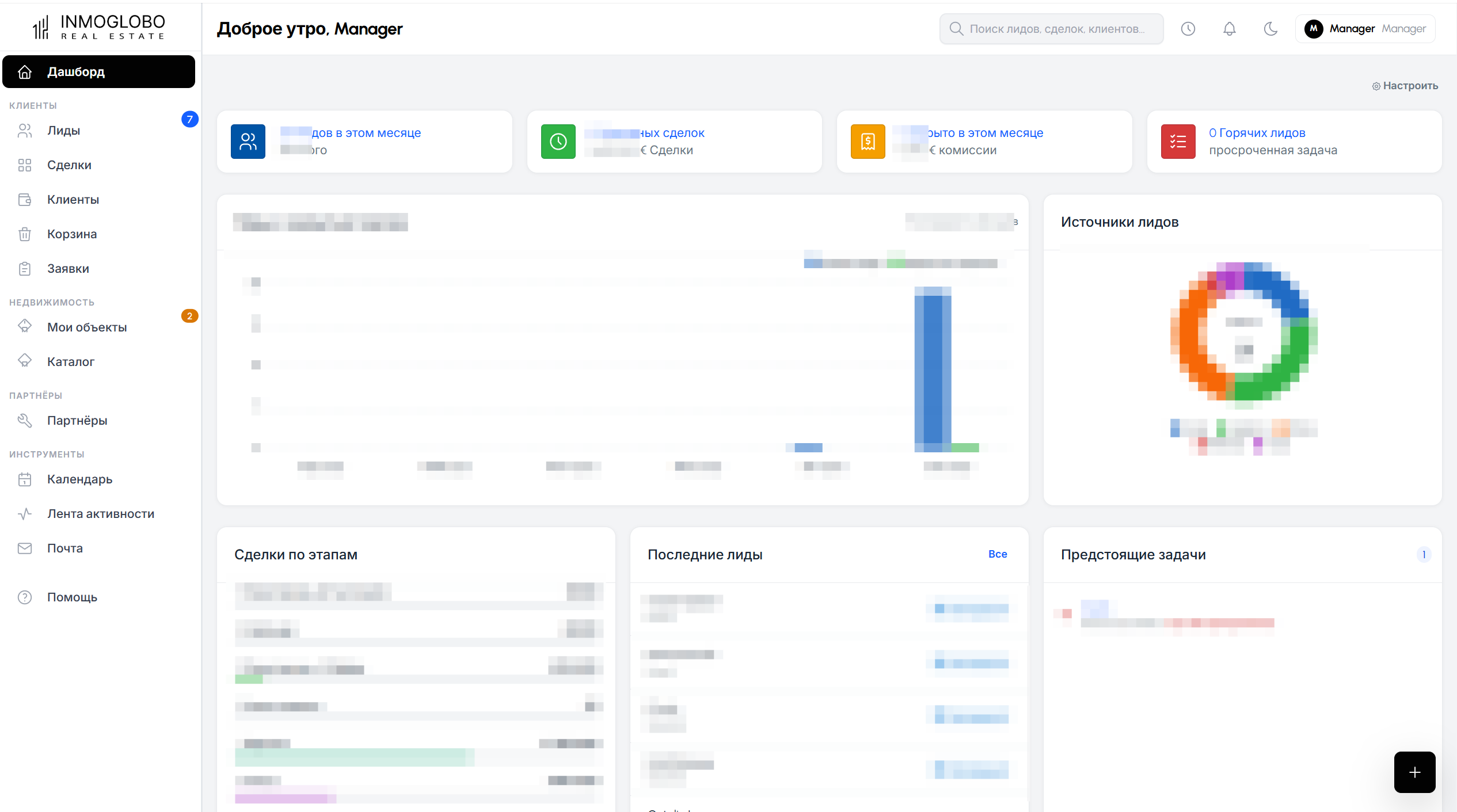 Сайт на WordPress/Houzez и CRM с интеграцией для агентства недвижимости Inmoglobo (Испания)