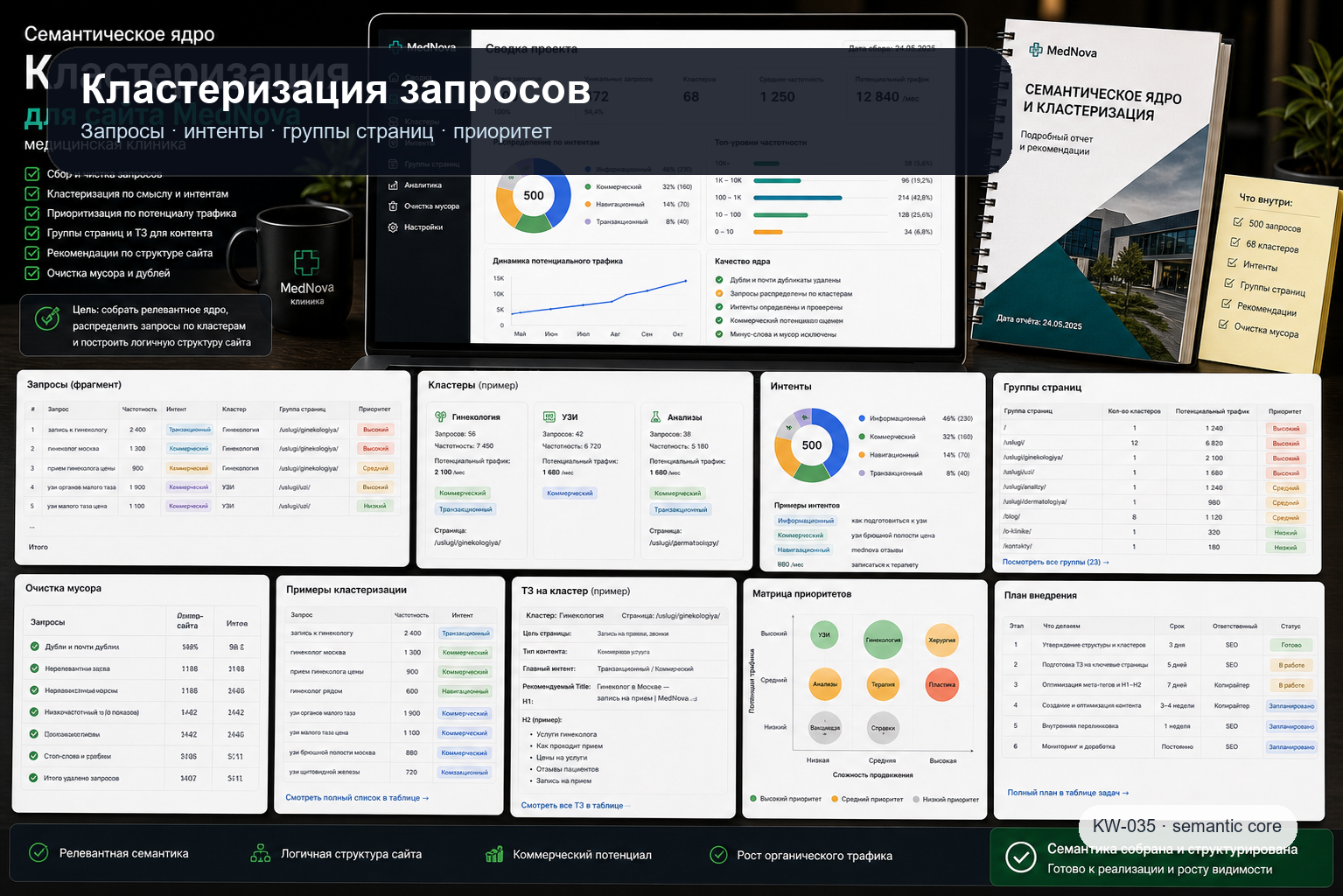 Семантическое ядро — пример кластеризации запросов