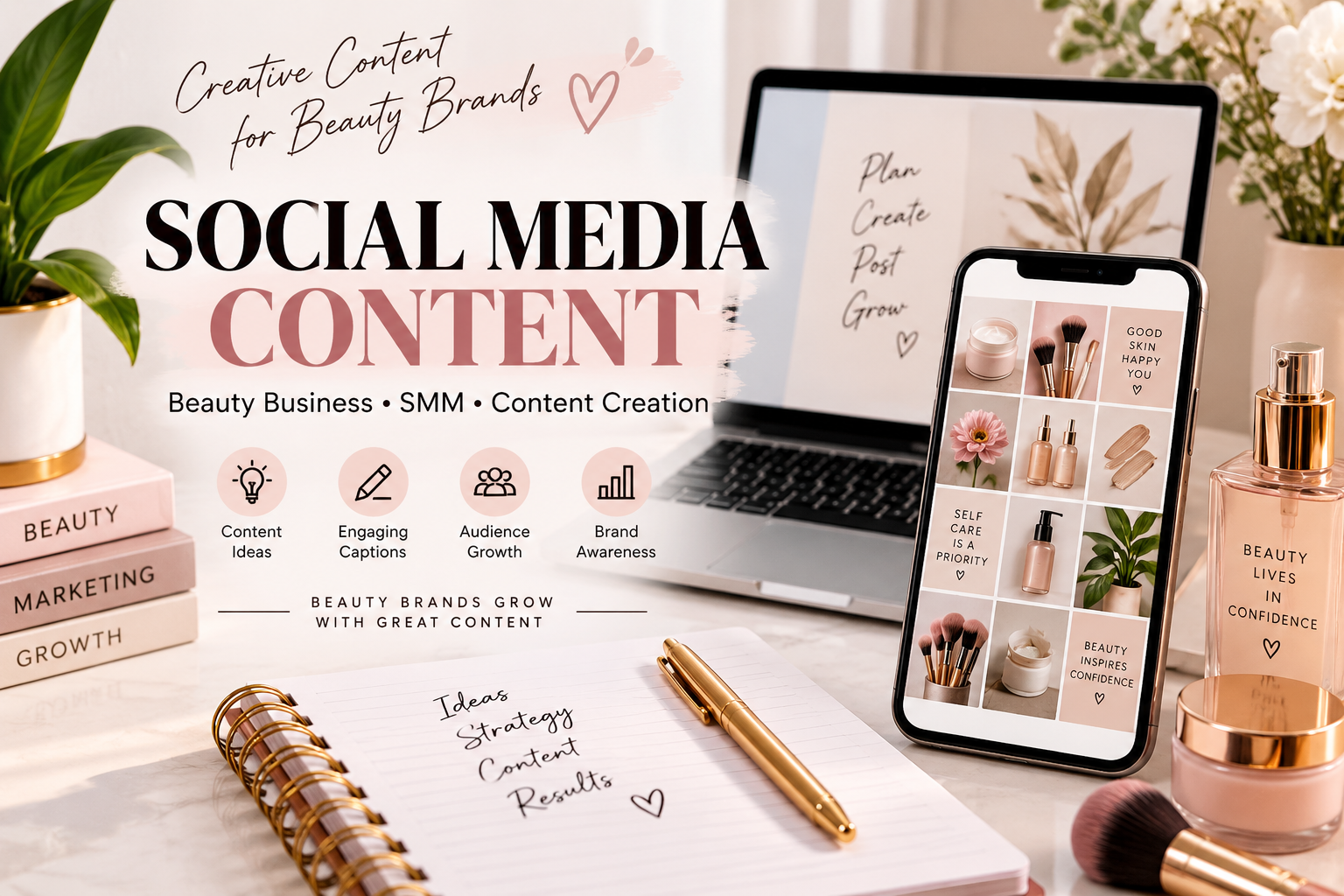 Social Media Content Creation for a Beauty Business