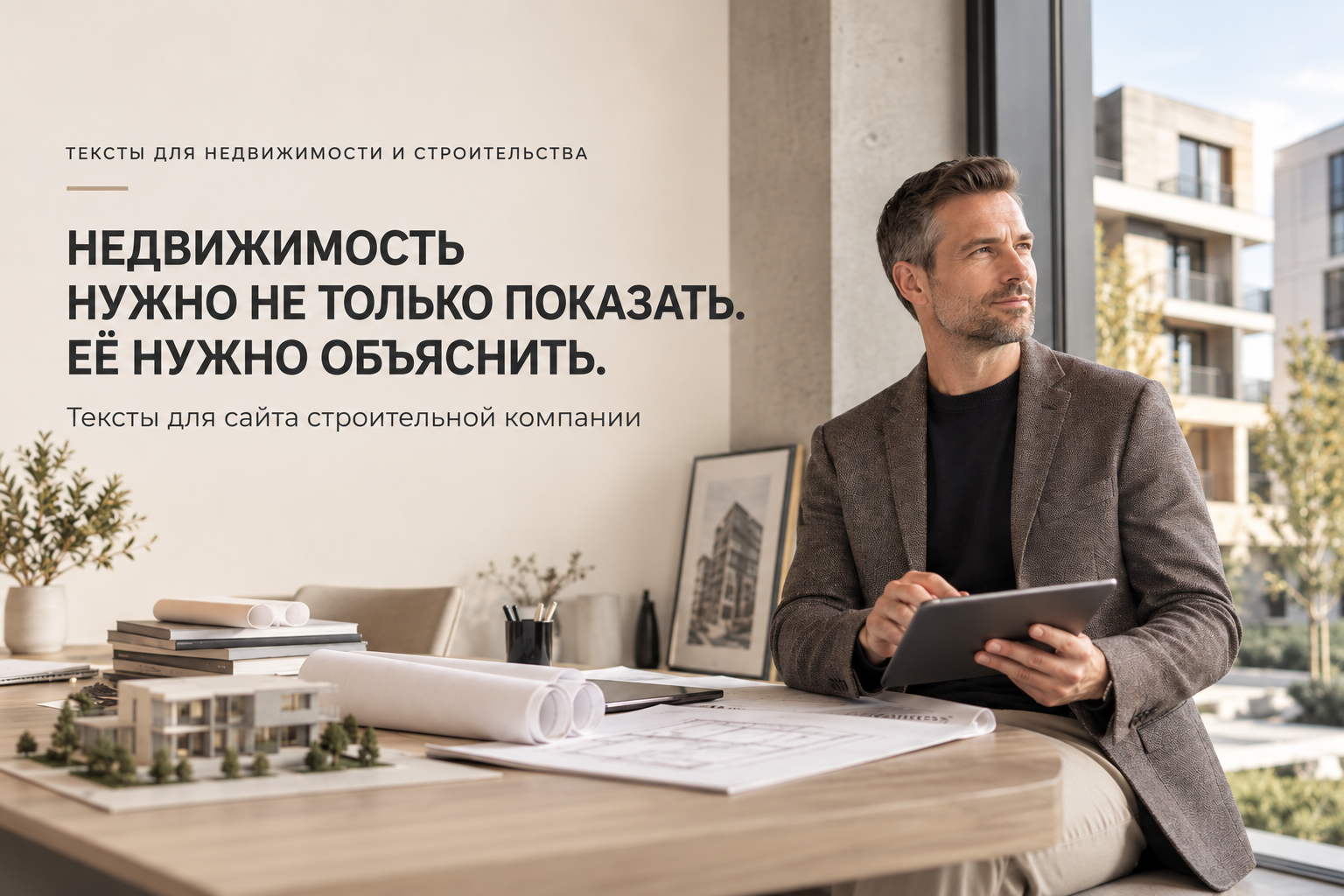 Тексты для сайта компании в сфере недвижимости и строительства