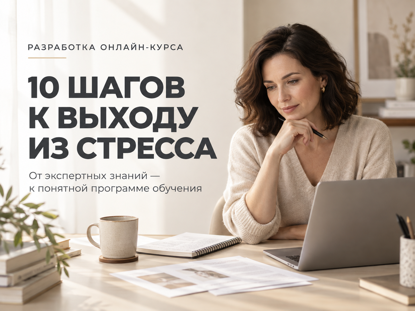 Разработка онлайн-курса: «10 шагов к выходу из стресса»