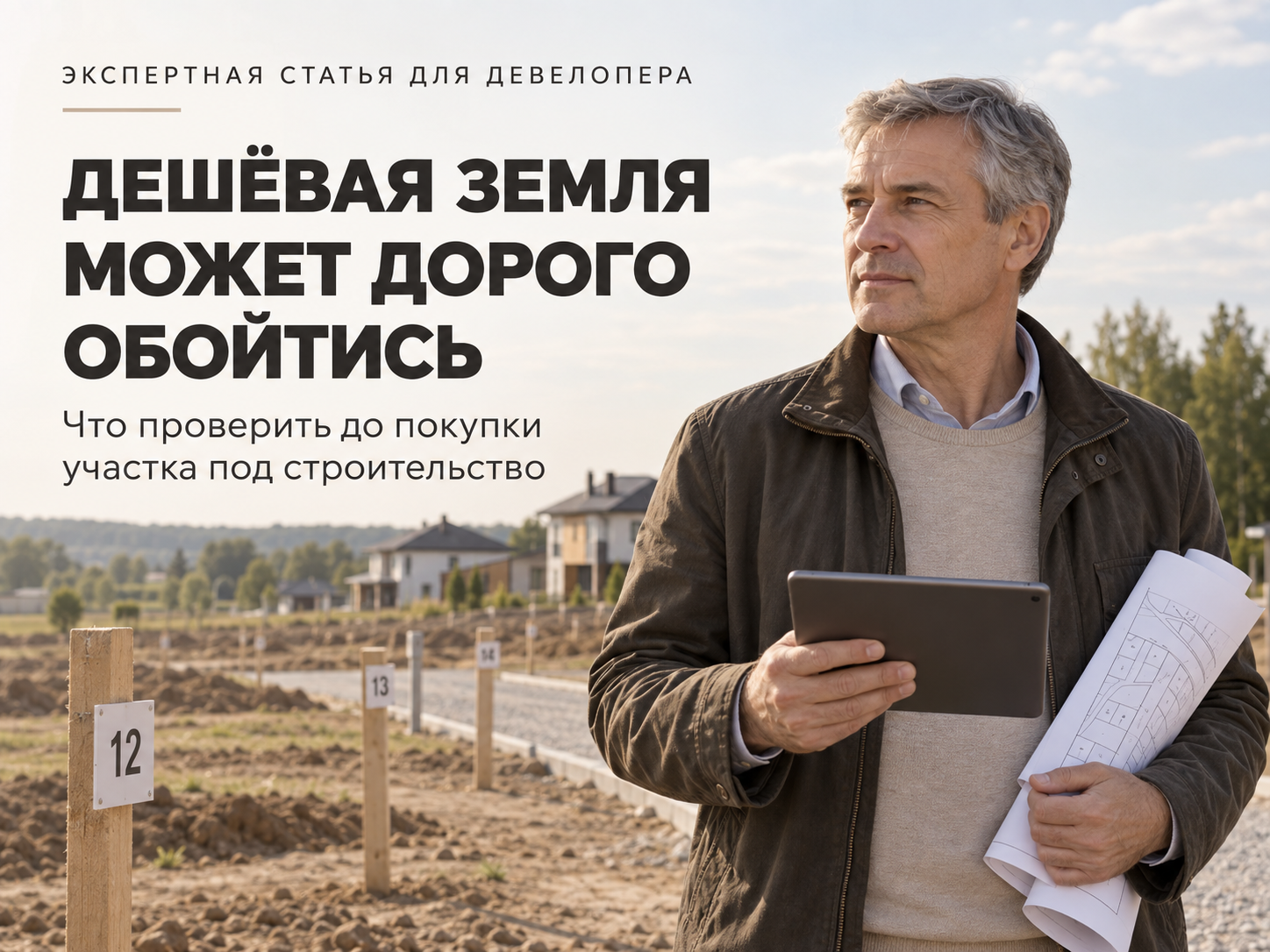 Экспертная статья для девелопера: что проверить до покупки участка под строительство