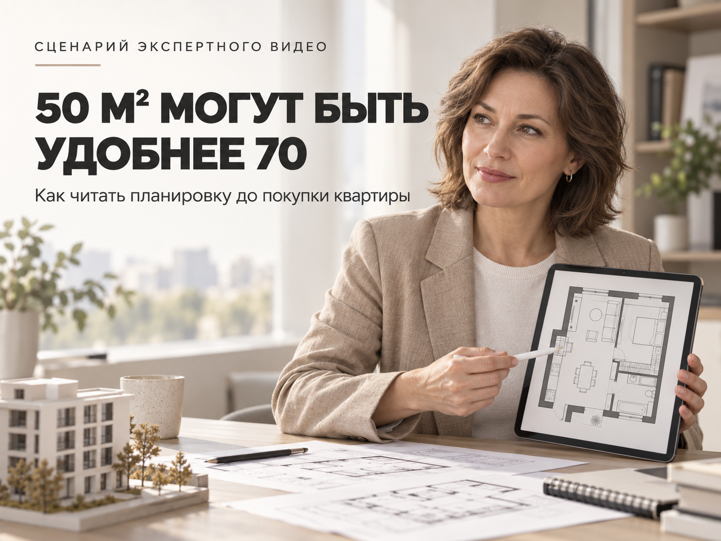 Сценарий экспертного YouTube-ролика: как выбрать квартиру по планировке