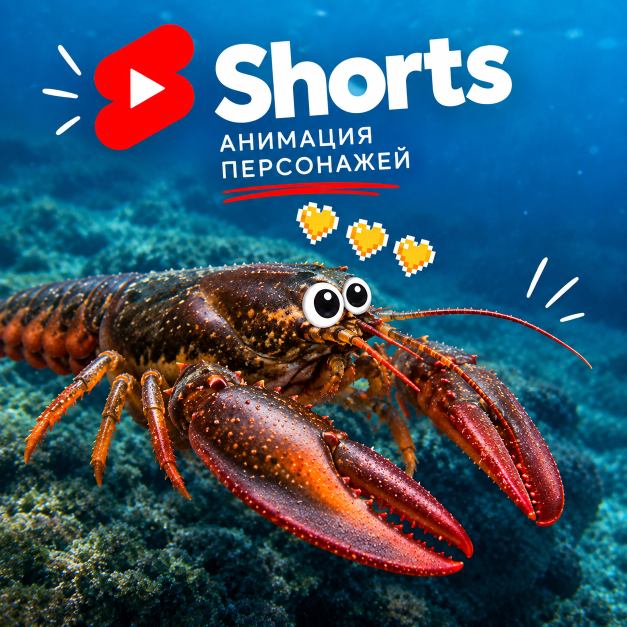 Shorts формат / Видео монтаж / анимация персонажей