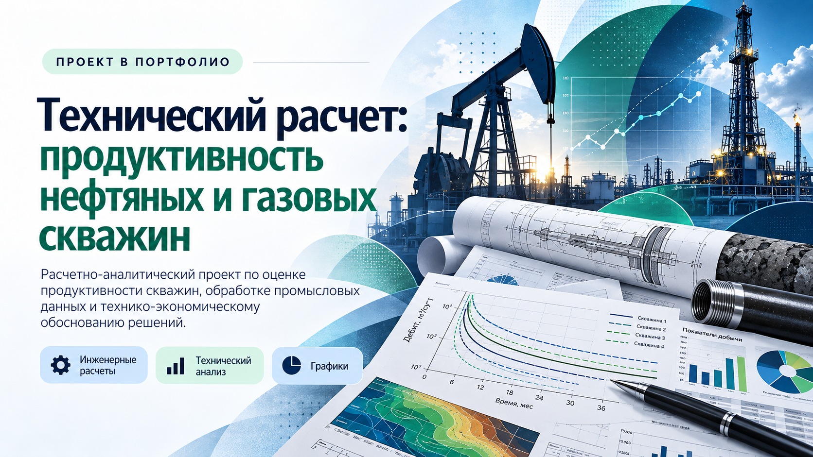 Технический расчет: продуктивность нефтяных и газовых скважин