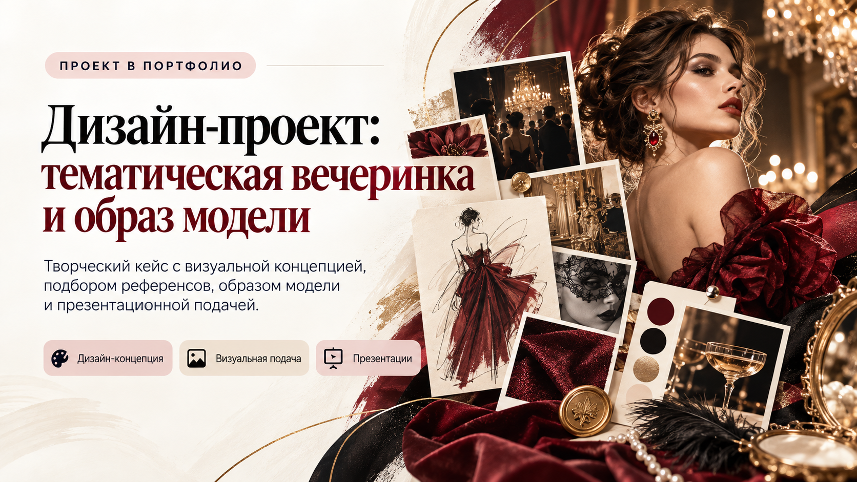 Дизайн-проект: тематическая вечеринка и образ модели