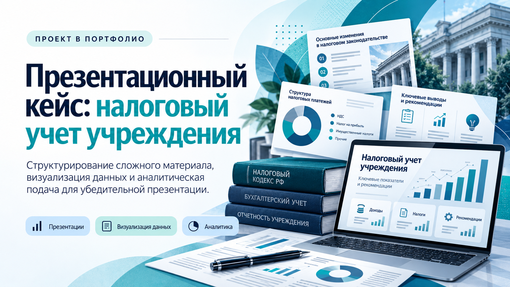 Презентационный кейс: налоговый учет учреждения