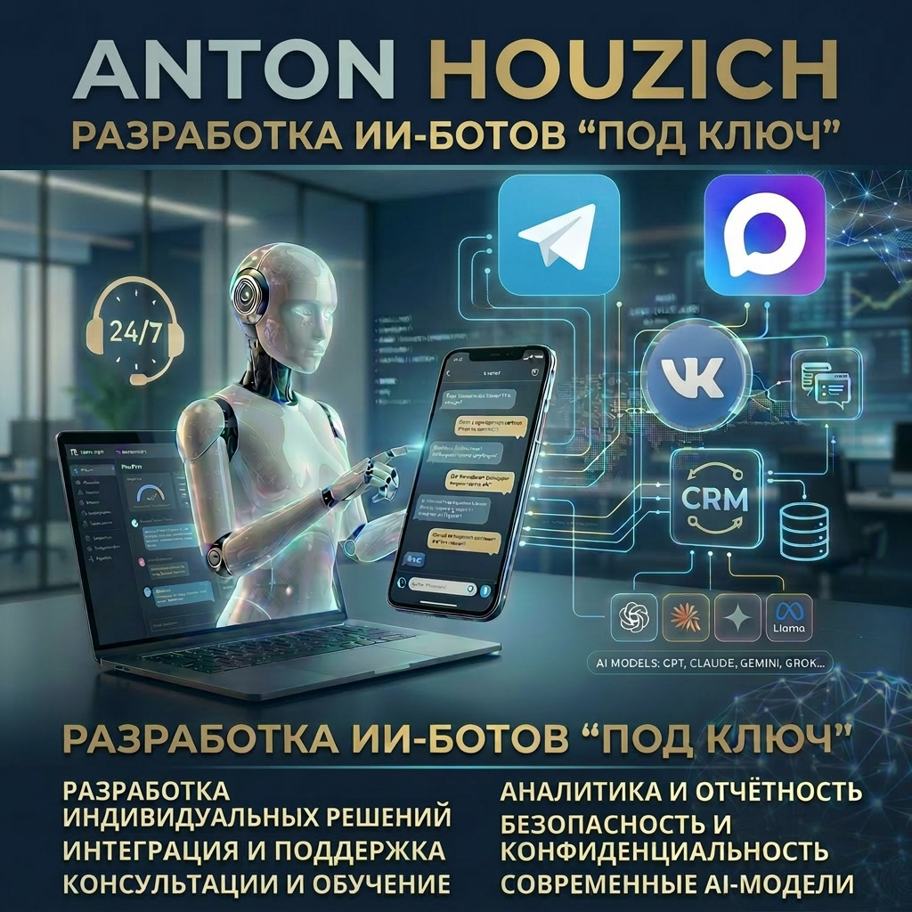 ИИ-бот для бизнеса и персонального использования под ключ