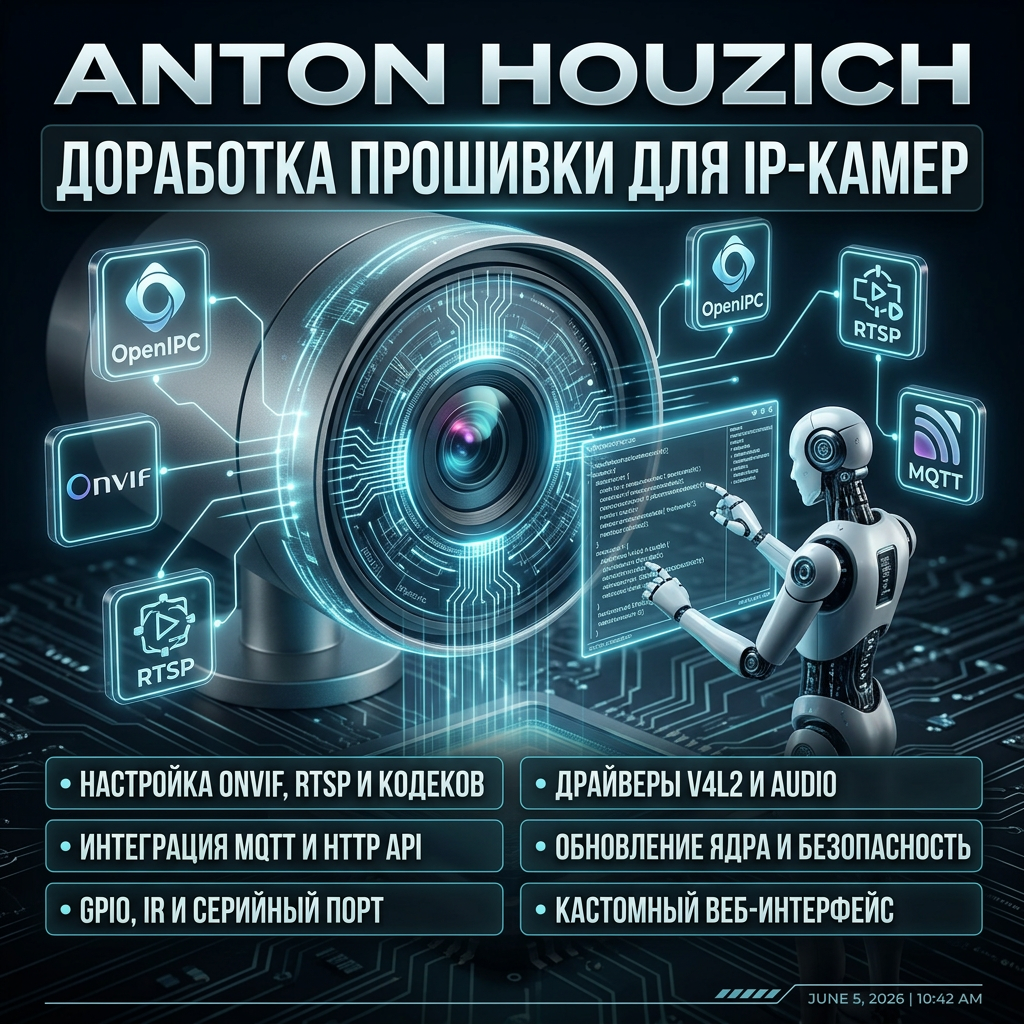 Доработка прошивки для IP-камер на базе OpenIPC