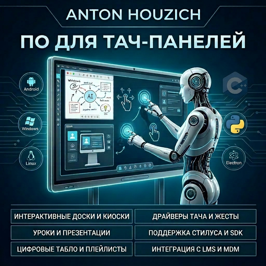 ПО, софт для тач-панелей, интерактивных панелей