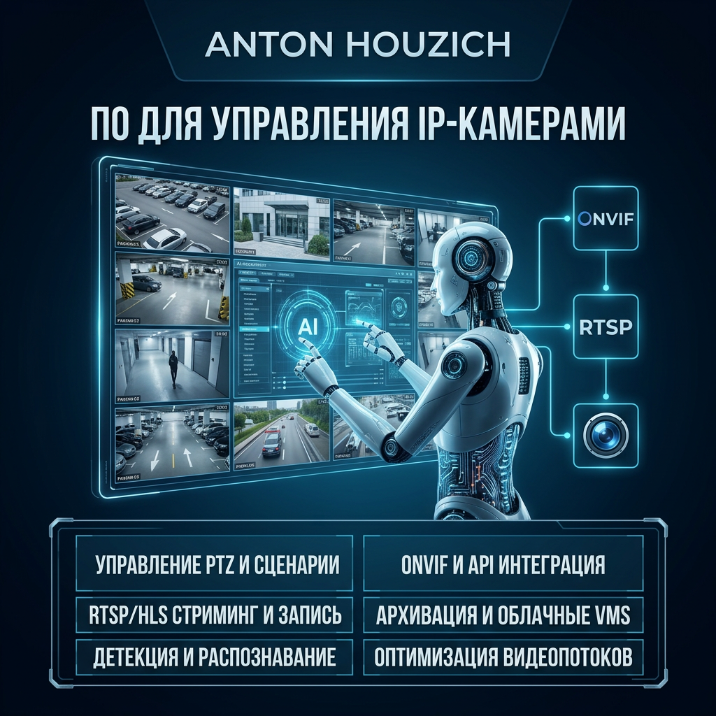 Напишу программу управления IP-камерами