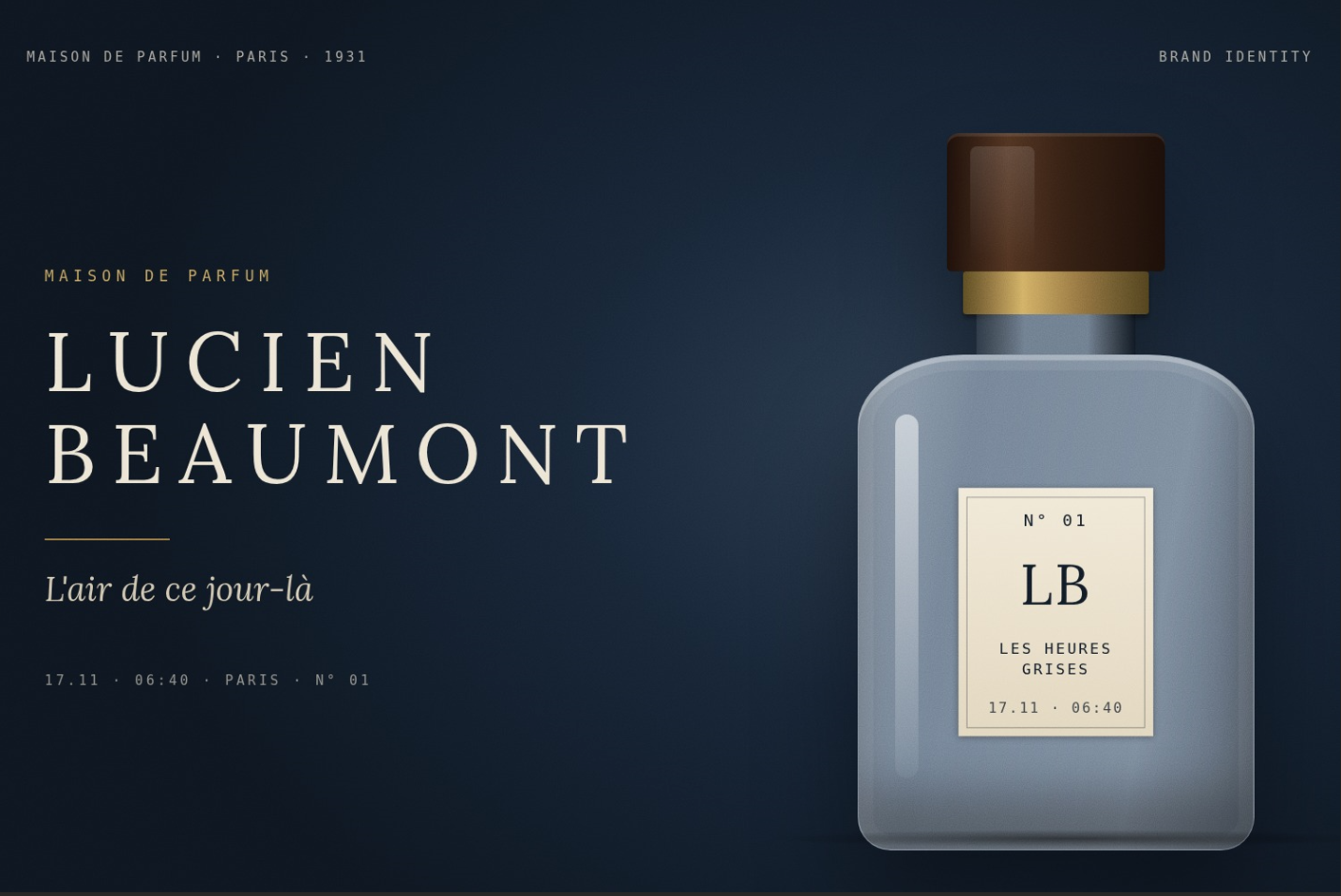 LUCIEN BEAUMONT: концепция и фирменный стиль французского парфюмерного дома