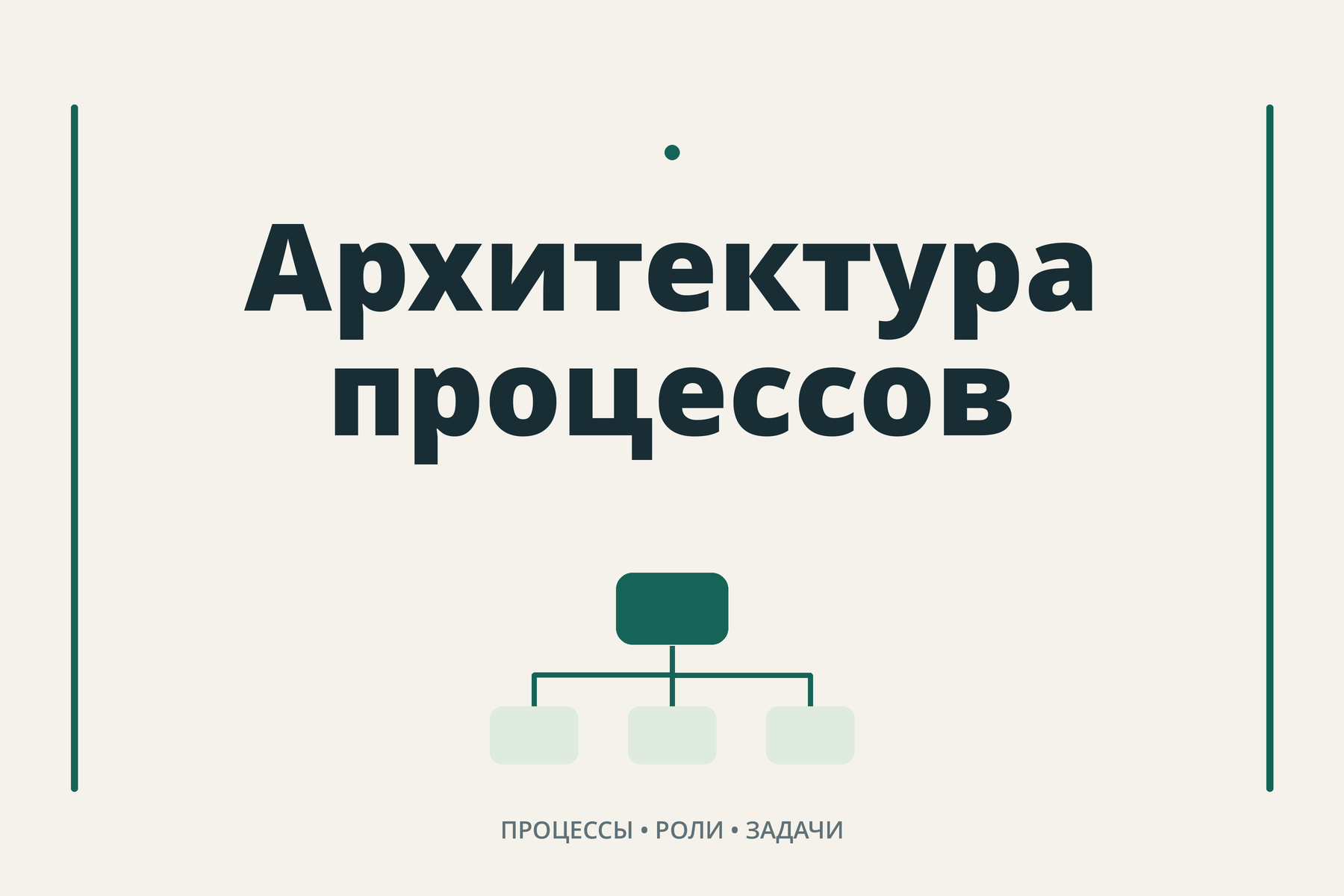 Архитектура процессов — каталог, роли и задачи