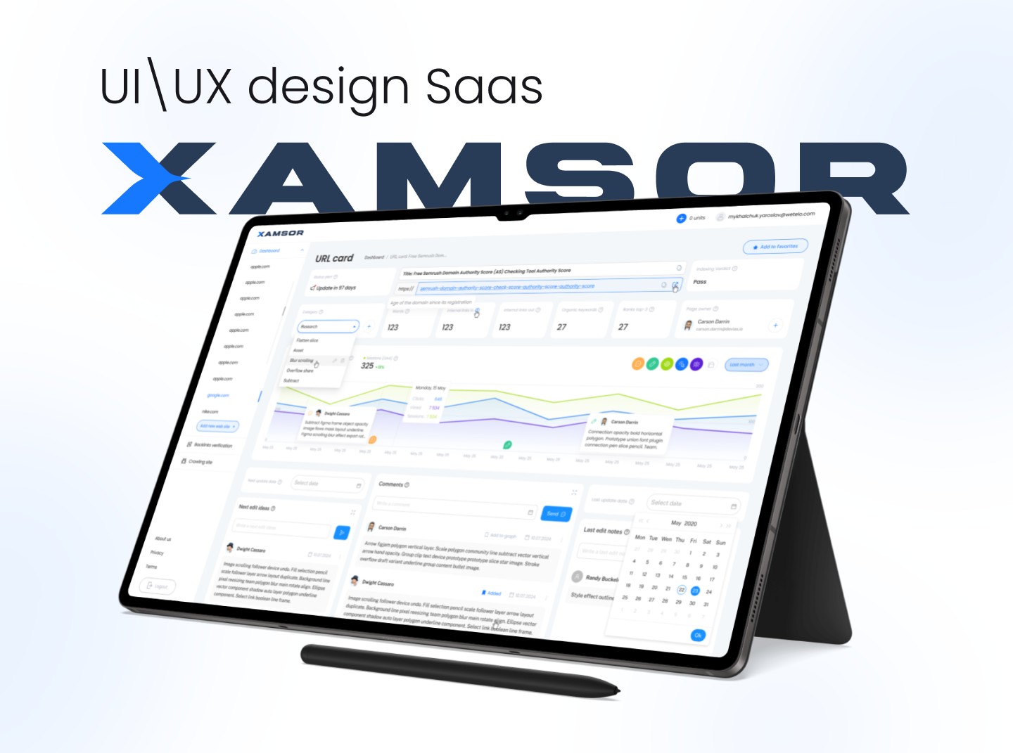 Ui/Ux Дизайн | SaaS | Панель управления