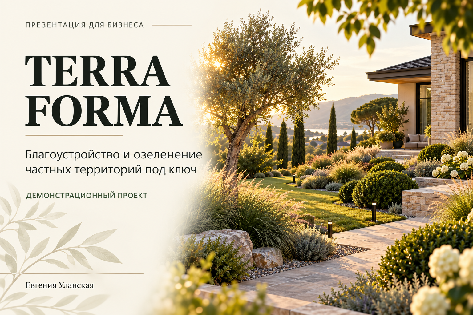 Презентация для бизнеса TERRA FORMA: от структуры до готовой подачи