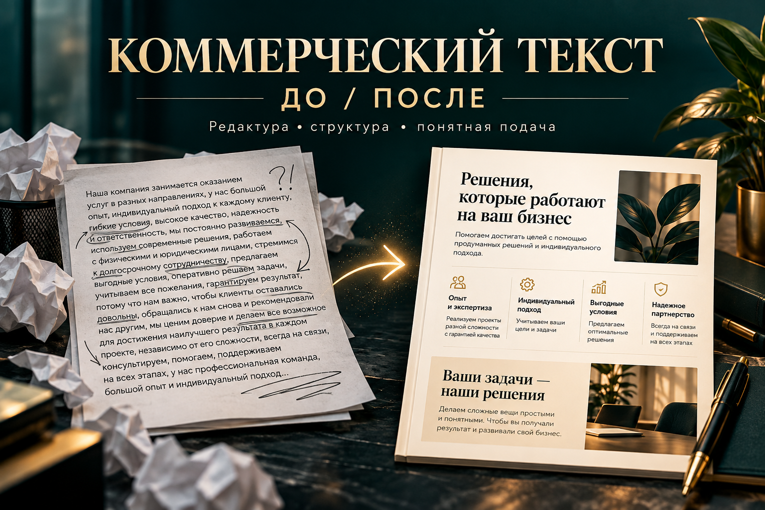 Коммерческий текст: из перегруженного описания в понятную подачу