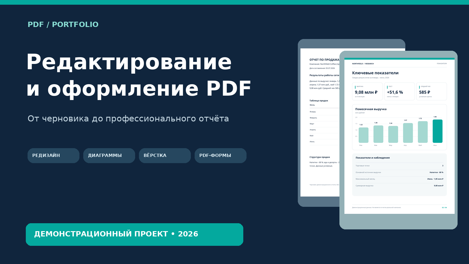 Работа с PDF | Редактирование, оформление отчётов и интерактивные формы