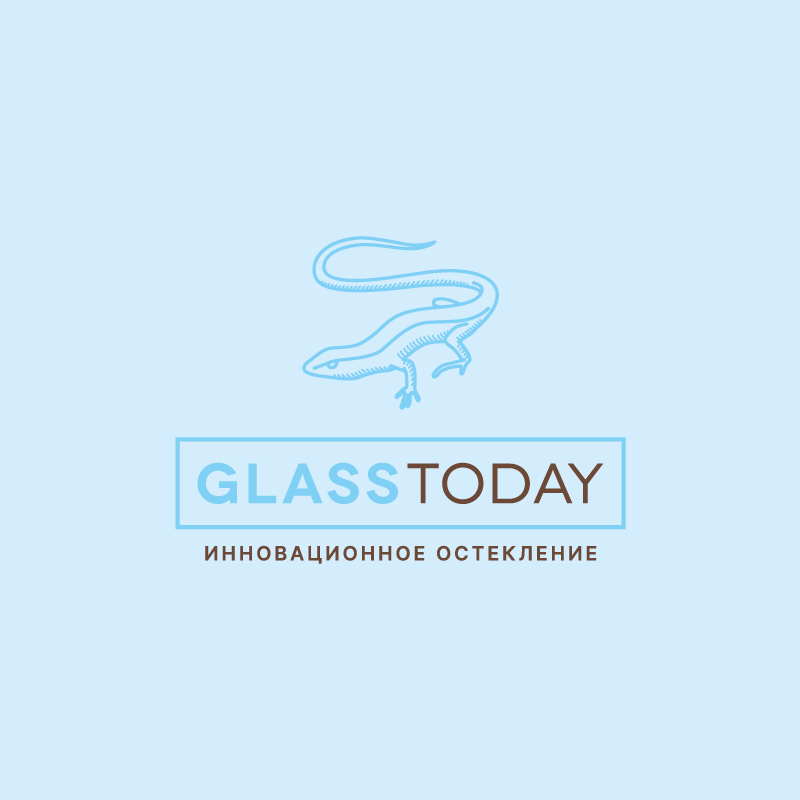 Glass Today. Завод по производству продукции из стекла. Логотип